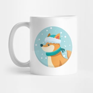 Winter Snowfall Dog Mug